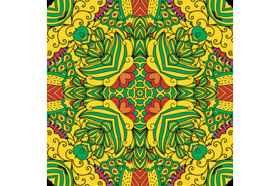 Colorful decorative floral pattern