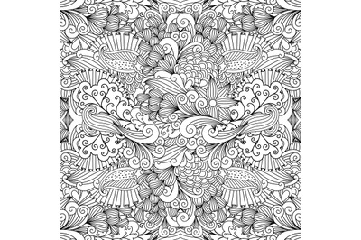 Floral zen pattern for wedding invitation