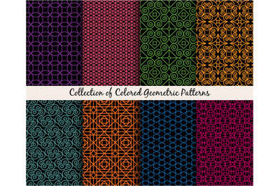 Mandala style ethnic patterns set