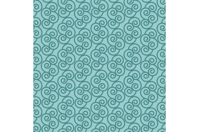 Blue pattern with linear swirls