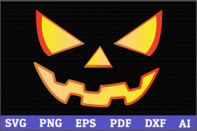 Halloween svg, Jack o Lantern Face SVG, Pumpkin svg, Face svg, girls H