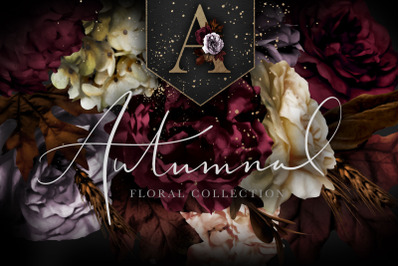 Autumnal Floral Graphics Collection