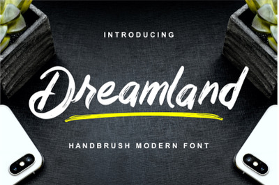 Dreamland - Handbrush Modern Font