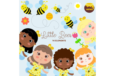little_bees_clipart