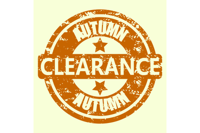 Rubber stamp to clearance autumn