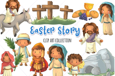 Easter Story Clip Art Collection