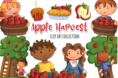 Apple Harvest Clip Art Collection