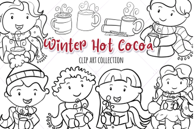 Winter Hot Cocoa Digital Stamps