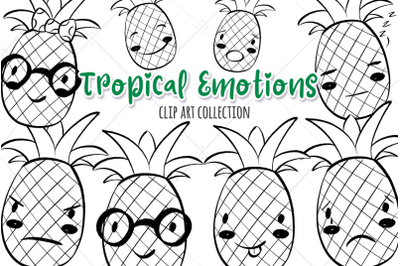 Tropical Emotions Digital Stamps