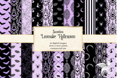 Lavender Halloween Digital Paper