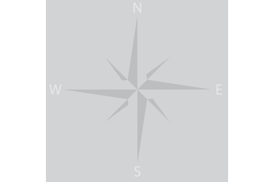 Windrose star icon compass