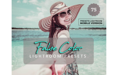 75 False Color Lightroom Mobile Presets