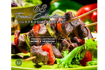 68 Food Collection Lightroom Mobile Presets