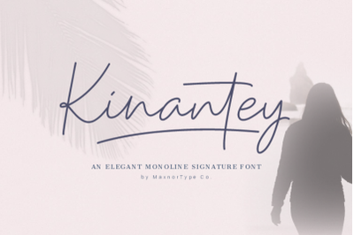 Kinantey - Monoline Signature Font