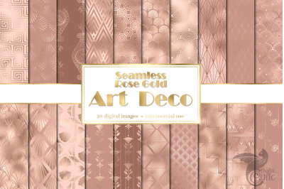 Rose Gold Art Deco Digital Paper