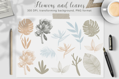 Hand drawn textures collection