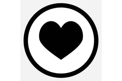 Heart icon black