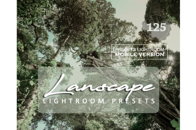 125 Lanscape Cinema Lightroom Mobile Presets