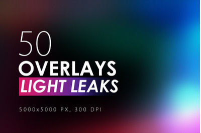 50 Light Leaks Overlays