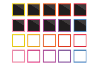 Square Instant Film Frame Clip Art