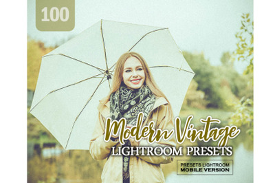 100 Modern Vintage Lightroom Mobile Presets