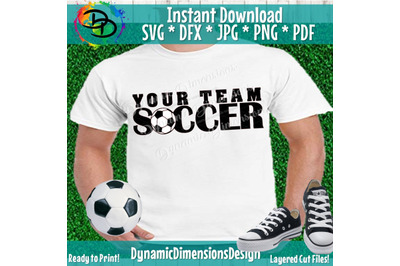 Soccer svg, Grunge Soccer, Team Design, Distressed, Soccer Ball, Socce