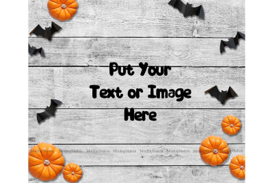 Halloween Background&2C; Fall Wood Digital Backdrop Scene Stock