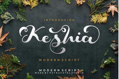 Keshia Script Font