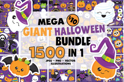 1500 Graphics Mega Halloween Bundle