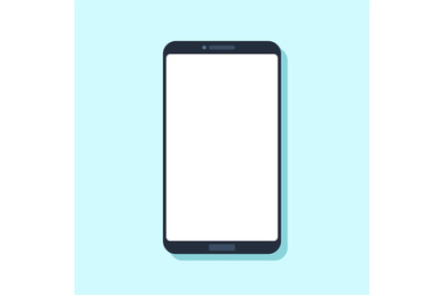 Flat mobile phone device. Modern smartphone template for applications,