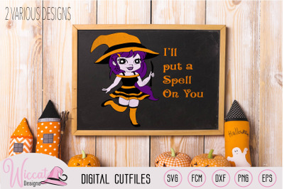 Cute Halloween witch, I&#039;ll put a spell on you quote