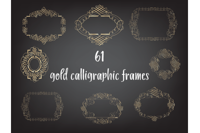 Elegant calligraphic frames