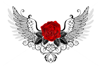 Angel Red Rose