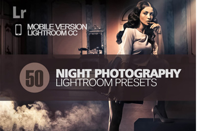 50 Night Photography Lightroom Mobile Presets