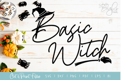 Basic Witch - DXF/SVG/PNG/PDF Cut &amp; Print Files