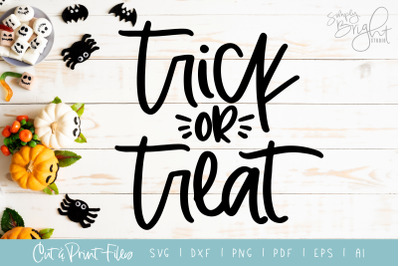 Trick or Treat - DXF/SVG/PNG/PDF Cut &amp; Print Files