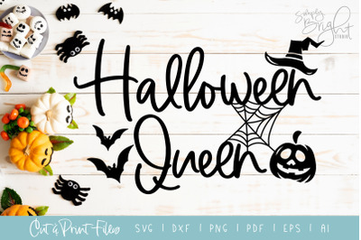 Halloween Queen - DXF/SVG/PNG/PDF Cut &amp; Print Files