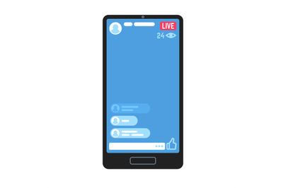 Live video stream on phone. Living videos streams&2C; online stories chat