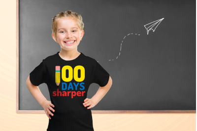 School 100 Days Sharper Pencil | SVG | PNG | DXF