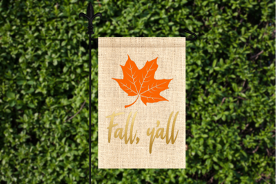 Fall Y&#039;all Leaf | SVG | PNG | DXF