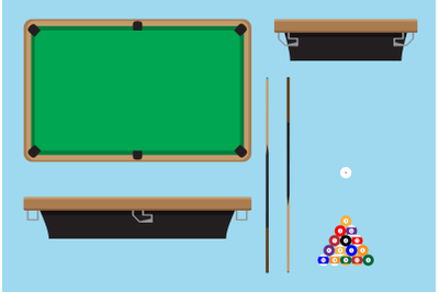 Pool table top side