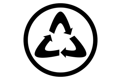 Recycle icon black