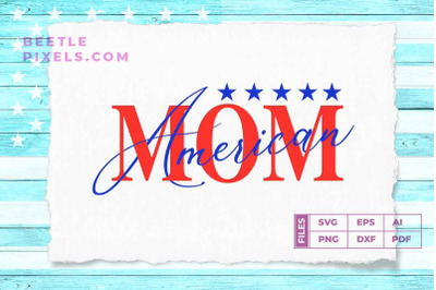 America Mom lettering