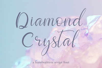 Script font&nbsp;Diamond Crystal