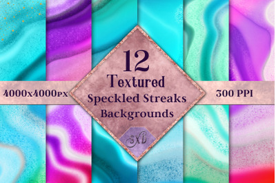 Textured Speckled Streaks Backgrounds