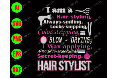 I am a hair styling always smiling locks snipping color....