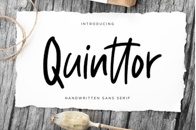 Quinttor Sans Serif