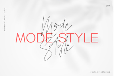 Mode Style Font Duo