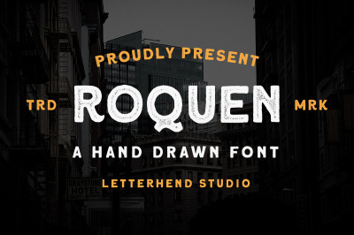 Roquen - A Hand Drawn Typeface