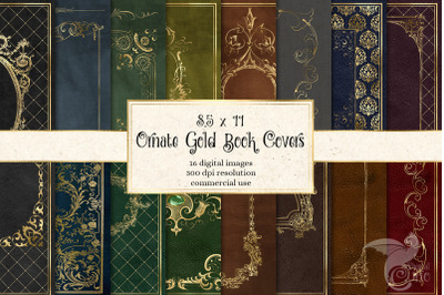 Ornate Gold Book Covers